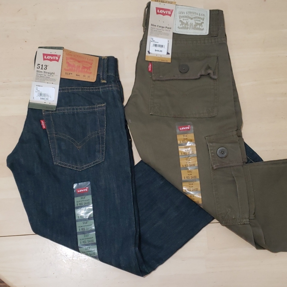 NWT Boys Levi jeans and cargos 8